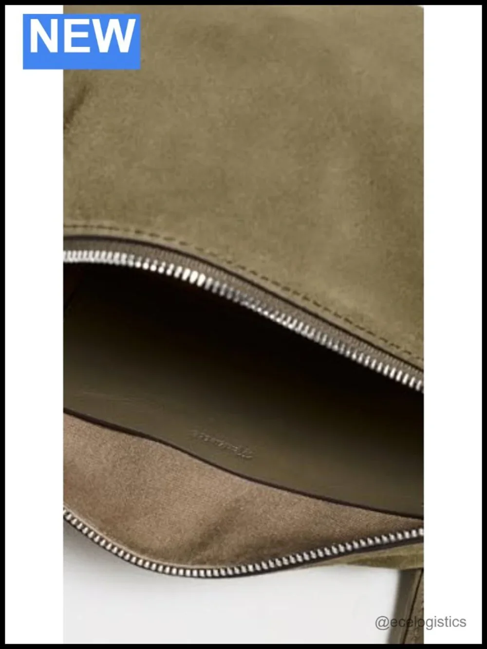 Madewell Suede Shoulder Bag Satchel Silver-Tone Hardware